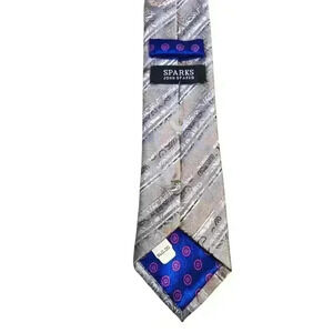 Sparks Men's Tie BrownGray Stripes